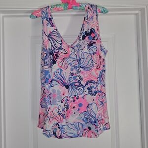 Lilly Pulitzer Multicolor Floral Tank Top